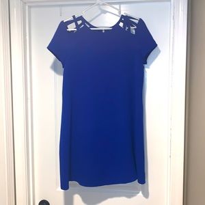 Like new royal blue shift stretchy dress, sz medium